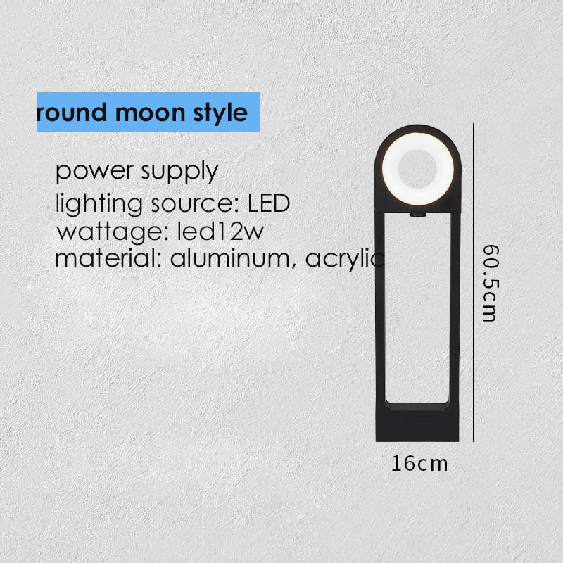 Farola LED DecorBites™ de 12 W con base de aluminio para jardín, sendero, patio o entrada de vehículos.