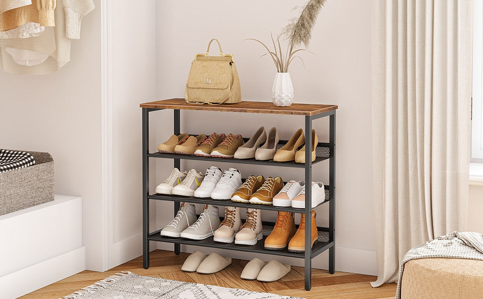 Albin - Shoe Rack for Entryway Metal Shoe Rack Small Shoe Rack