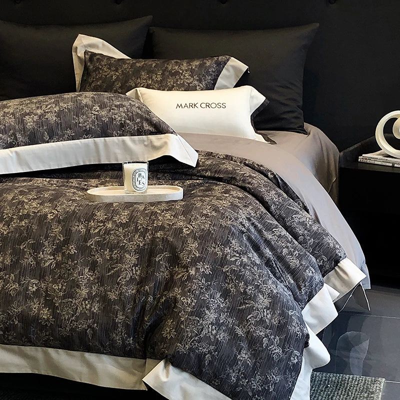 DecorBites™ Egyptian Cotton Bedding Sets for Queen King Ru Size Bed Linens