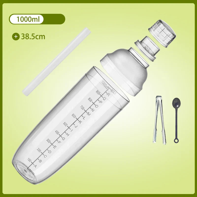 DecorBites™ Cocktail Shaker: Bartender's Beverage Mixer for Champagne & Cocktails