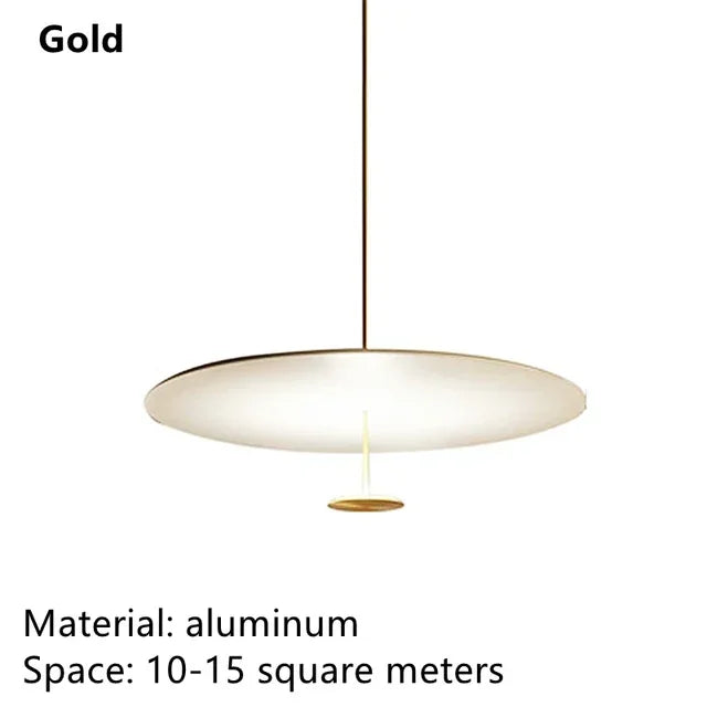 DecorBites™ Gold Black Pendant Light for Living Room, Elegant Minimalist Ring Suspension Lamp