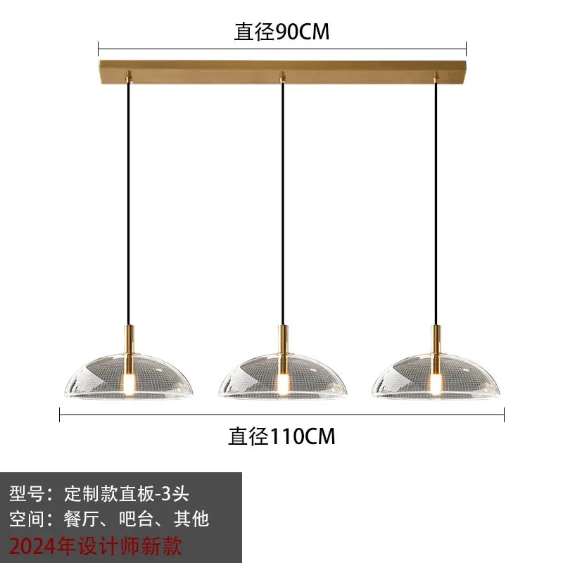 DecorBites™ Glass Pendant Light: Stylish Ceiling Lamp for Home Kitchen Dining Room Entryway