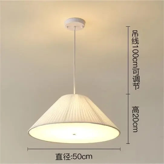 DecorBites™ Designer LED Fabric Pendant Light for Bedroom, Home Decor, Hanging Chandelier