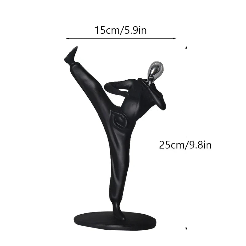 DecorBites™ Abstract Athlete Statue Sculpture for Home Office Decor