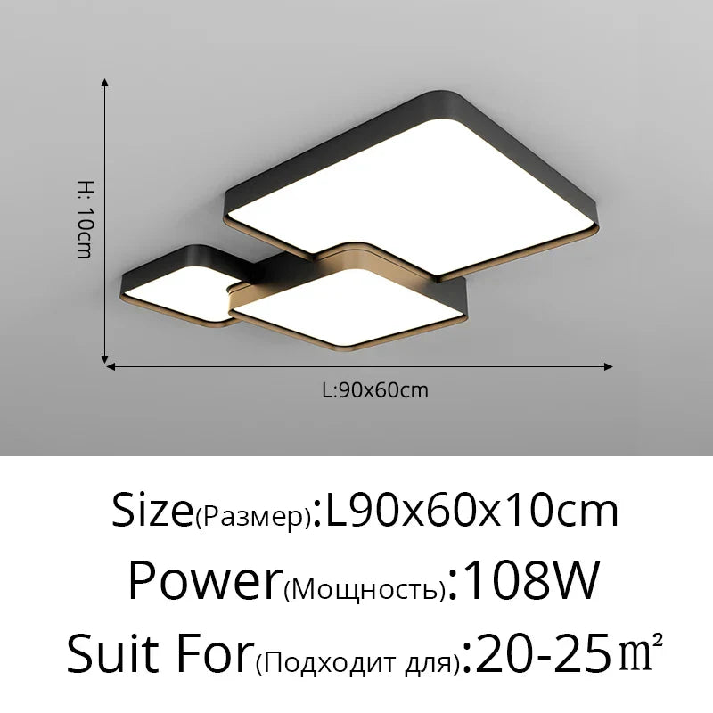 DecorBites™ LED Acrylic Chandelier - Modern Indoor Lighting for Bedroom Kitchen Living Room