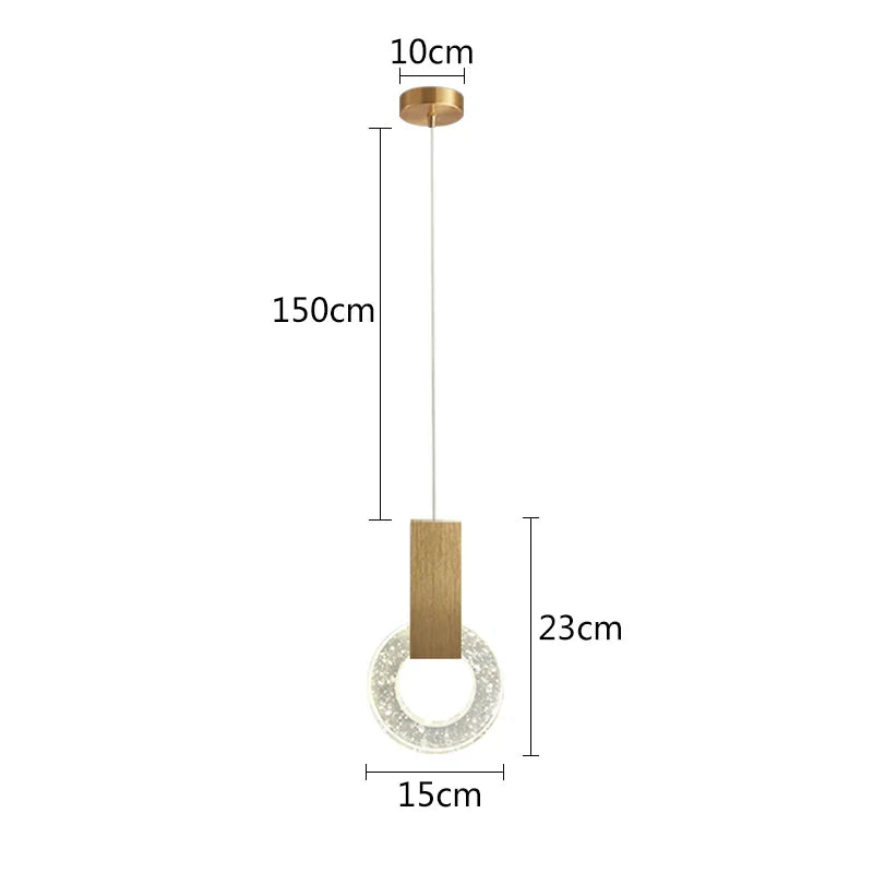 DecorBites™ Gold Crystal Pendant Lights - Luxury Home Decor