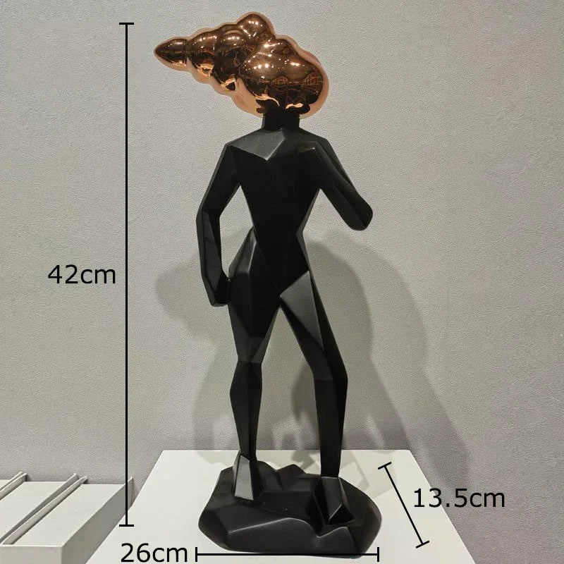 مجموعة ديكور الغرفة من منحوتات الراتنج التجريدية من DecorBites™