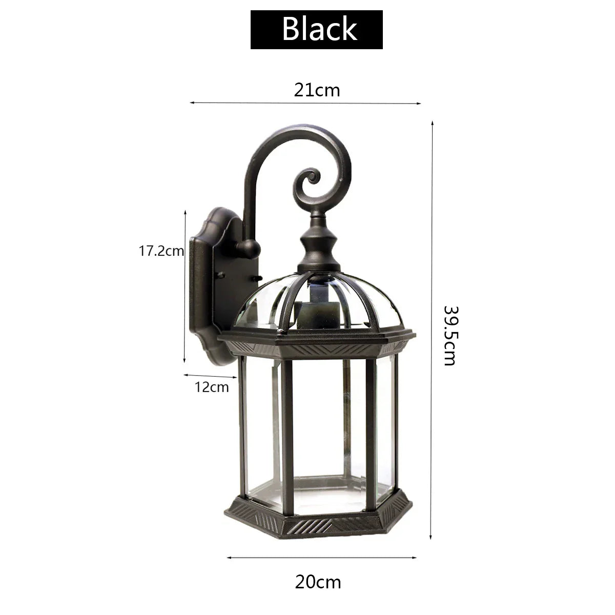 DecorBites™ Black Bronze Wall Lamp Sconce Light Fixtures for Indoor/Outdoor Lighting