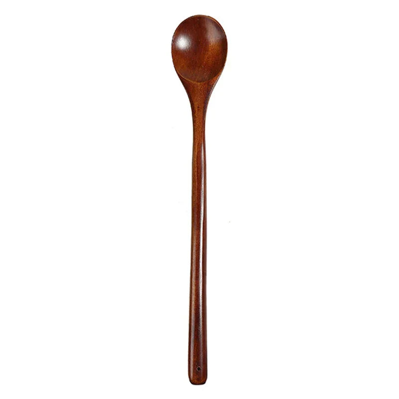 DecorBites™ Japanese Style Wooden Spoon for Mixing Rice Salad Kitchen Tableware
