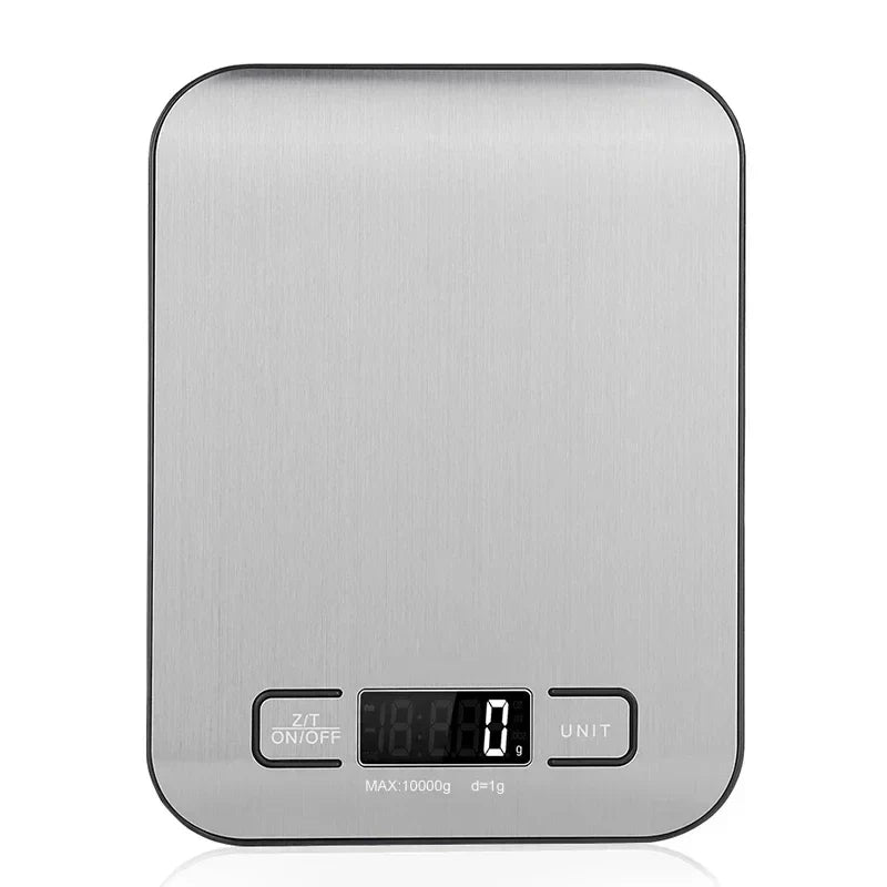 DecorBites™ Kitchen Scale: LCD Display Stainless Steel Electronic Food Postal Balance
