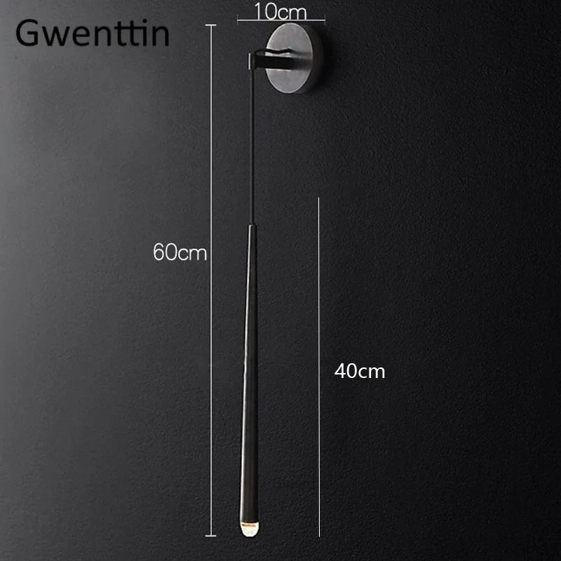 Aplique de pared DecorBites™ Crystal Water Drop para baño y dormitorio, con luz LED dorada para espejo.