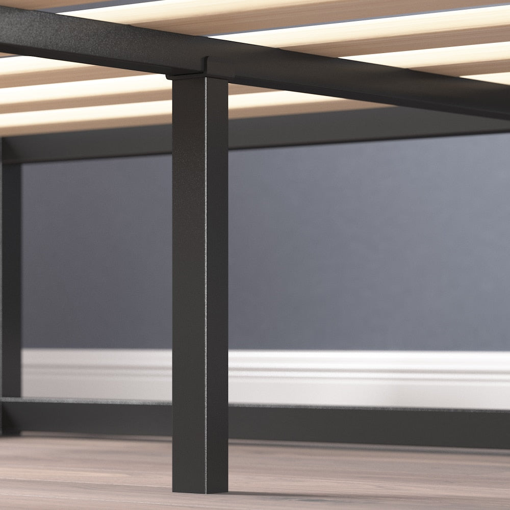 Ingvar - Modern Studio Platform Twin Bed Frame Metal Bed Frame