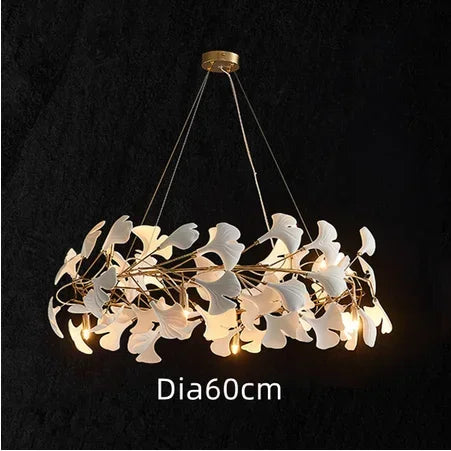 Lámpara colgante DecorBites™ Ginkgo para villa dúplex, ideal para sala de estar y vestíbulo de hotel