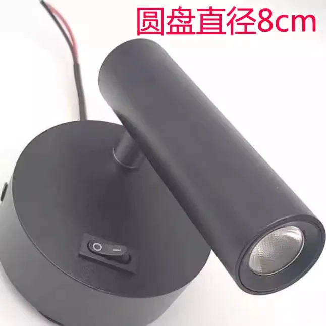 مصباح حائط LED قابل للتعديل بجانب السرير من DecorBites™ لغرف الضيوف في الفنادق الحديثة