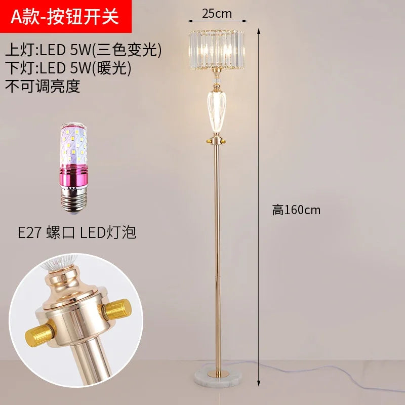 Lámpara de escritorio de cristal DecorBites™: Lámpara de noche decorativa moderna y de alta gama