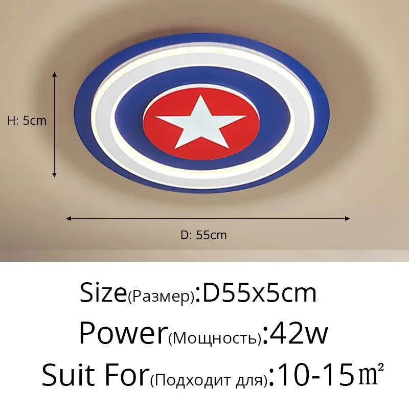 ديكوربايتس™ - مصباح سقف LED للأطفال برسومات كرتونية | مصابيح ديكور غرف نوم الأولاد والبنات