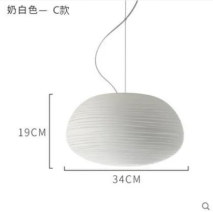 DecorBites™ Glass Whorl Pendant Lights for Kitchen and Living Room Decor