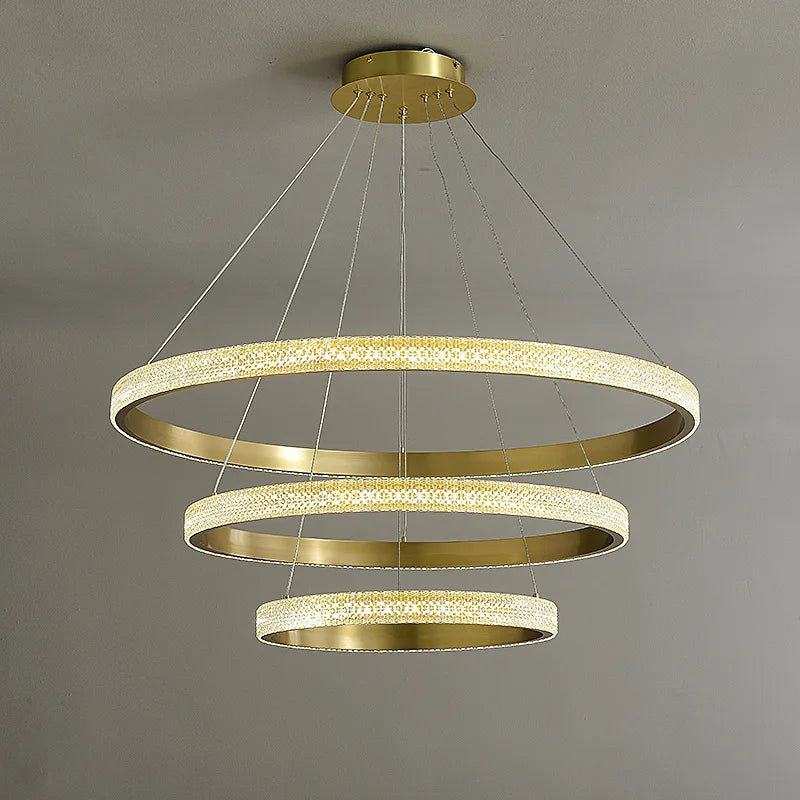 DecorBites™ LED Chandelier: Minimalist Modern Pendant Lamp for Home Lighting in Living, Dining, Kitchen & Bedroom
