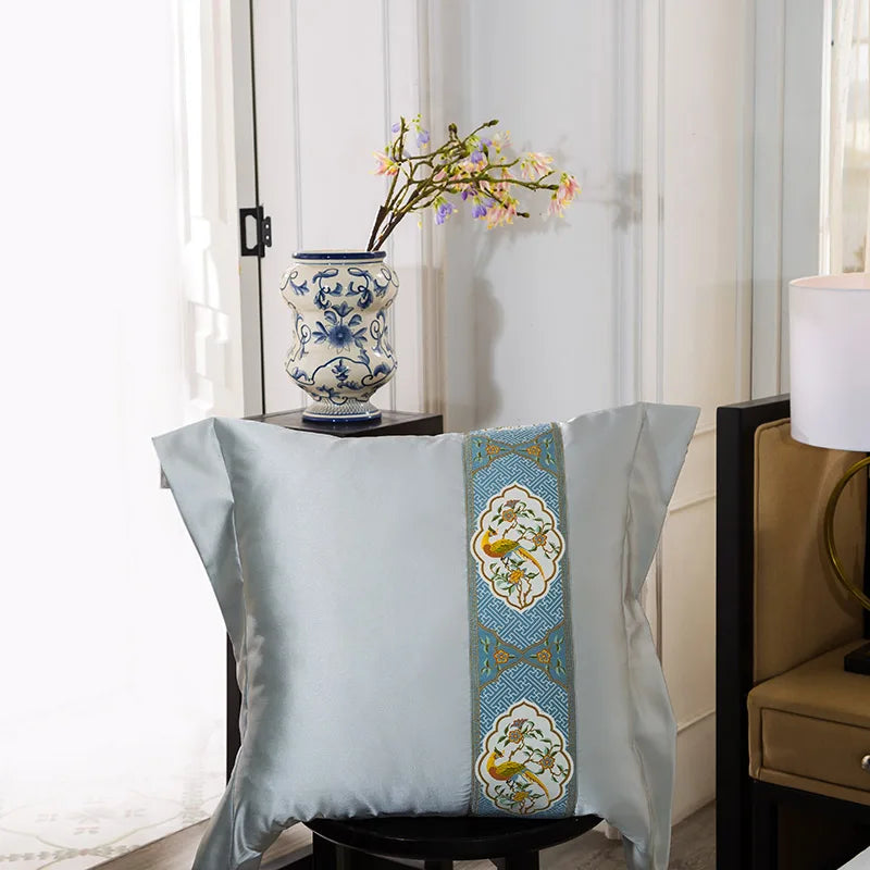 Juego de cama DecorBites™ 200S de algodón egipcio bordado, incluye sábanas y funda nórdica (tamaños Queen y King).