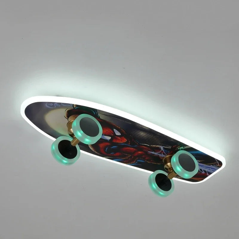 DecorBites™ Cartoon Skateboard Ceiling Light for Children's Room