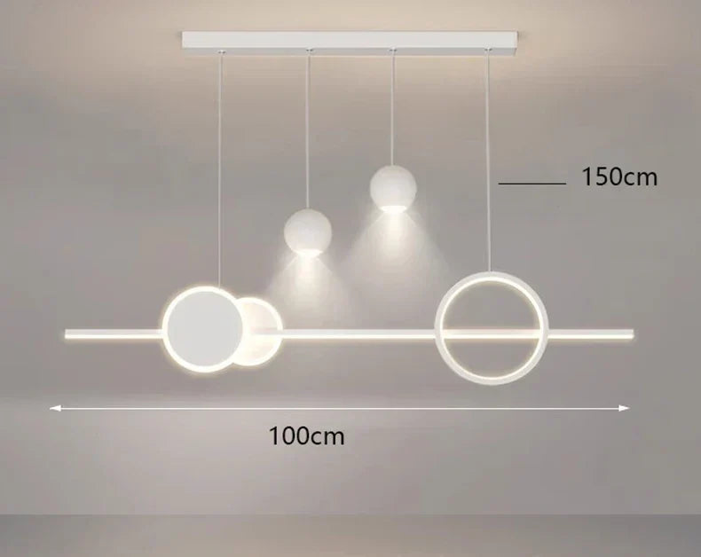 DecorBites™ LED Pendant Light Chandeliers for Modern Home Decor and Indoor Lighting