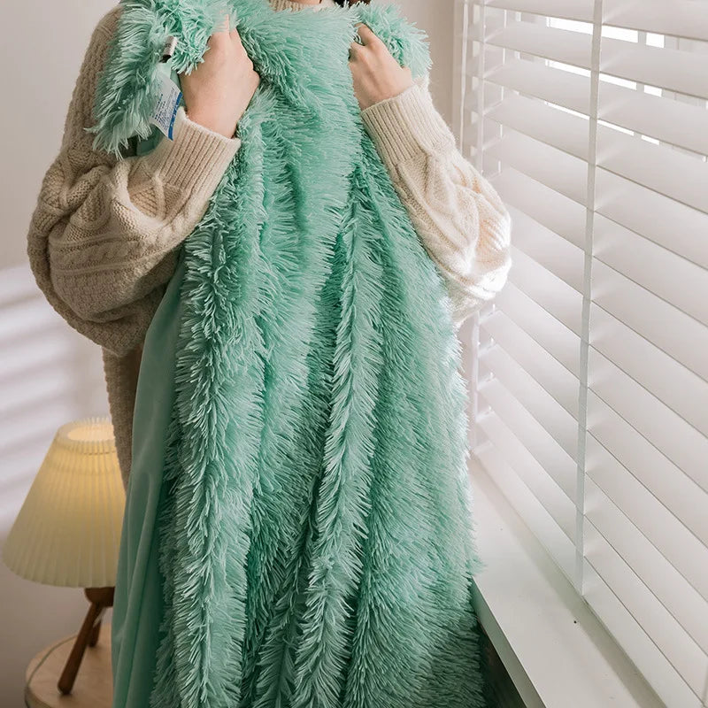 Manta de piel sintética acogedora DecorBites™ para todas las estaciones