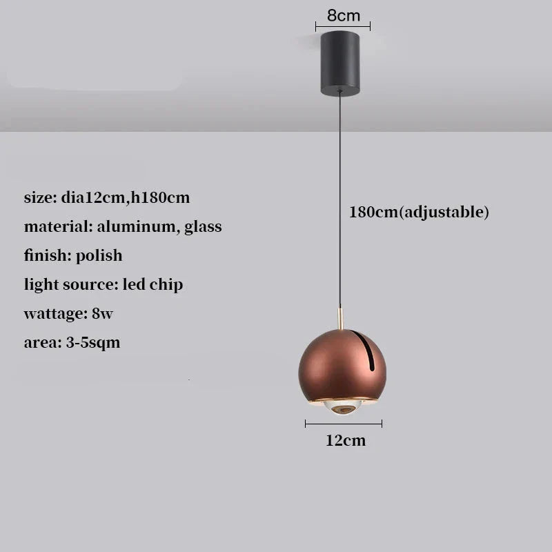 Anja - Modern Adjustable LED Pendant Light