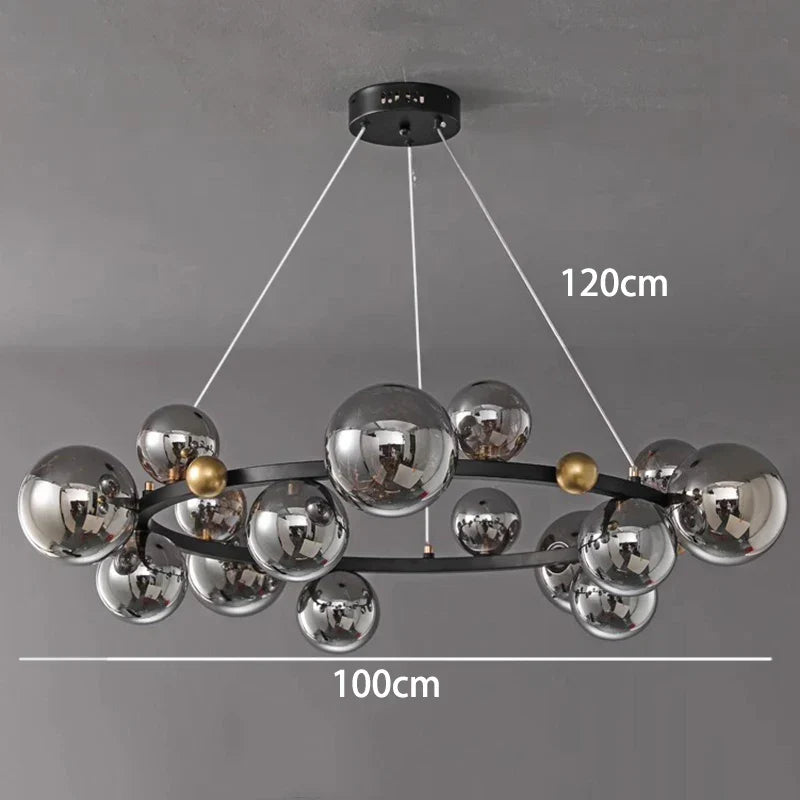 DecorBites™ Crystal Chandelier: Modern Stair Pendant Lamp for Living Room, Interior Lighting