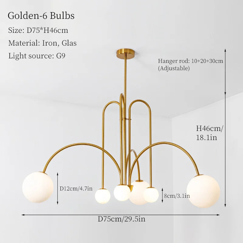 Lámpara colgante LED DecorBites™ para la decoración de la sala de estar o el dormitorio