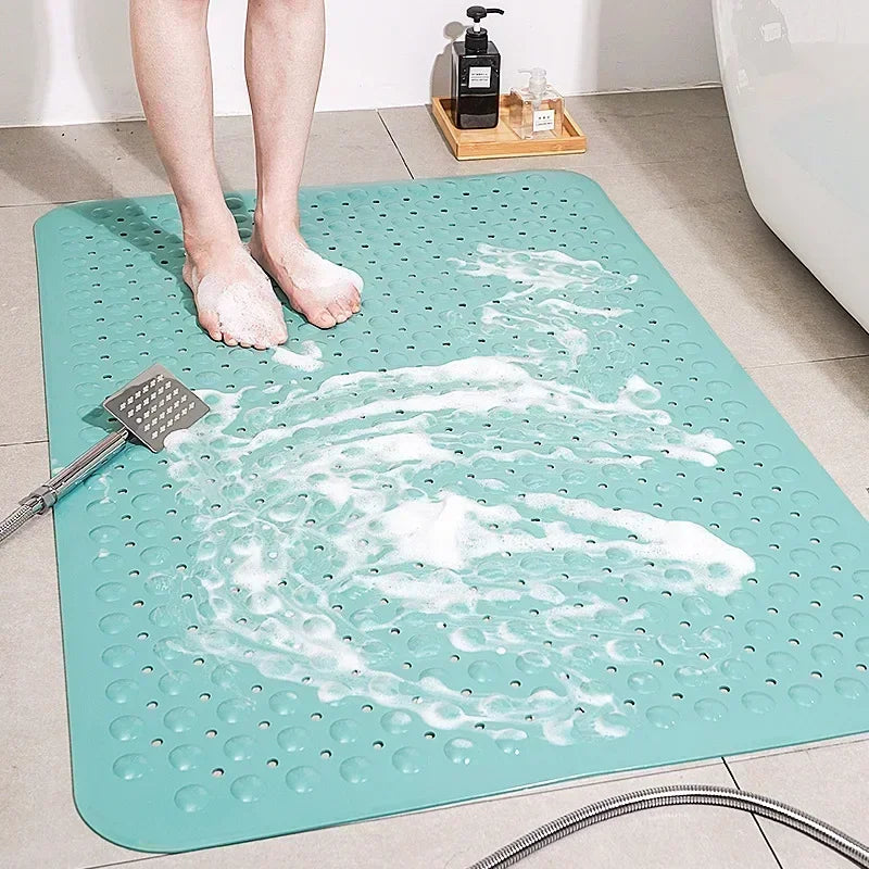 DecorBites™ Large Non-Toxic Non-Slip Bath Mat with Suction Cups for Safety and Comfort