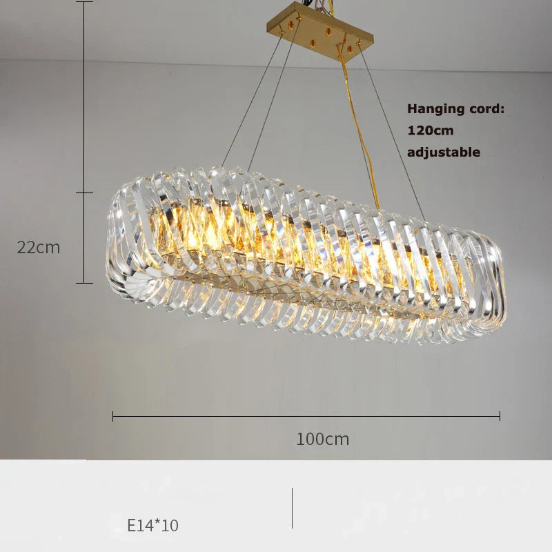 DecorBites™ Gold LED Chandelier 2025 New Trend for Living Room