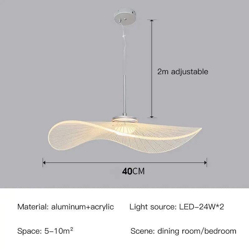 DecorBites™ Lotus Leaf Pendant Lights: Modern Acrylic Charm for Home Decor