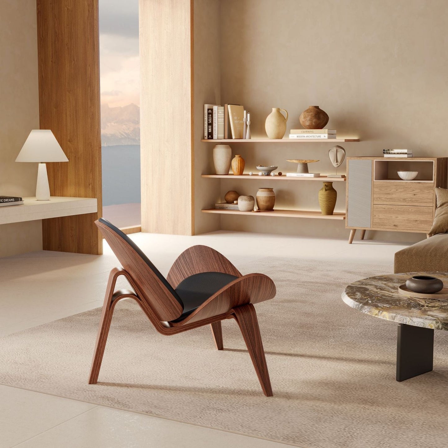 Dagmar - Modern Nordic Wooden Chair Accent Chairs Reading Chair