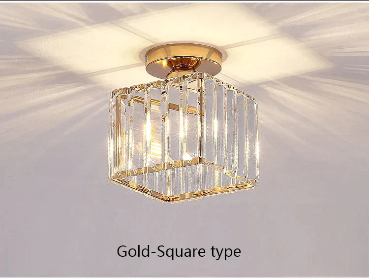 DecorBites™ Crystal LED Ceiling Light Modern Home Decor Fixture for Living Room Kitchen Hallway