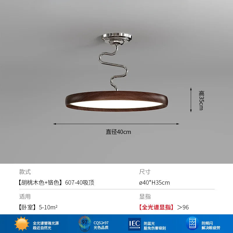 Lámpara de araña LED de aluminio estilo crema DecorBites™ para decoración nórdica del hogar