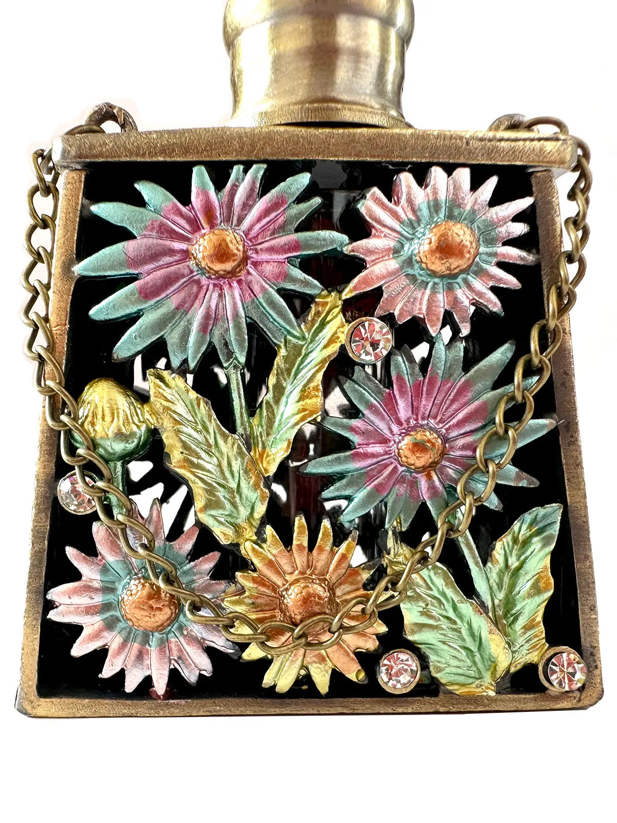 DecorBites™ Enamel Perfume Bottles: Metal Handicraft Collection for Home Decor & Gift