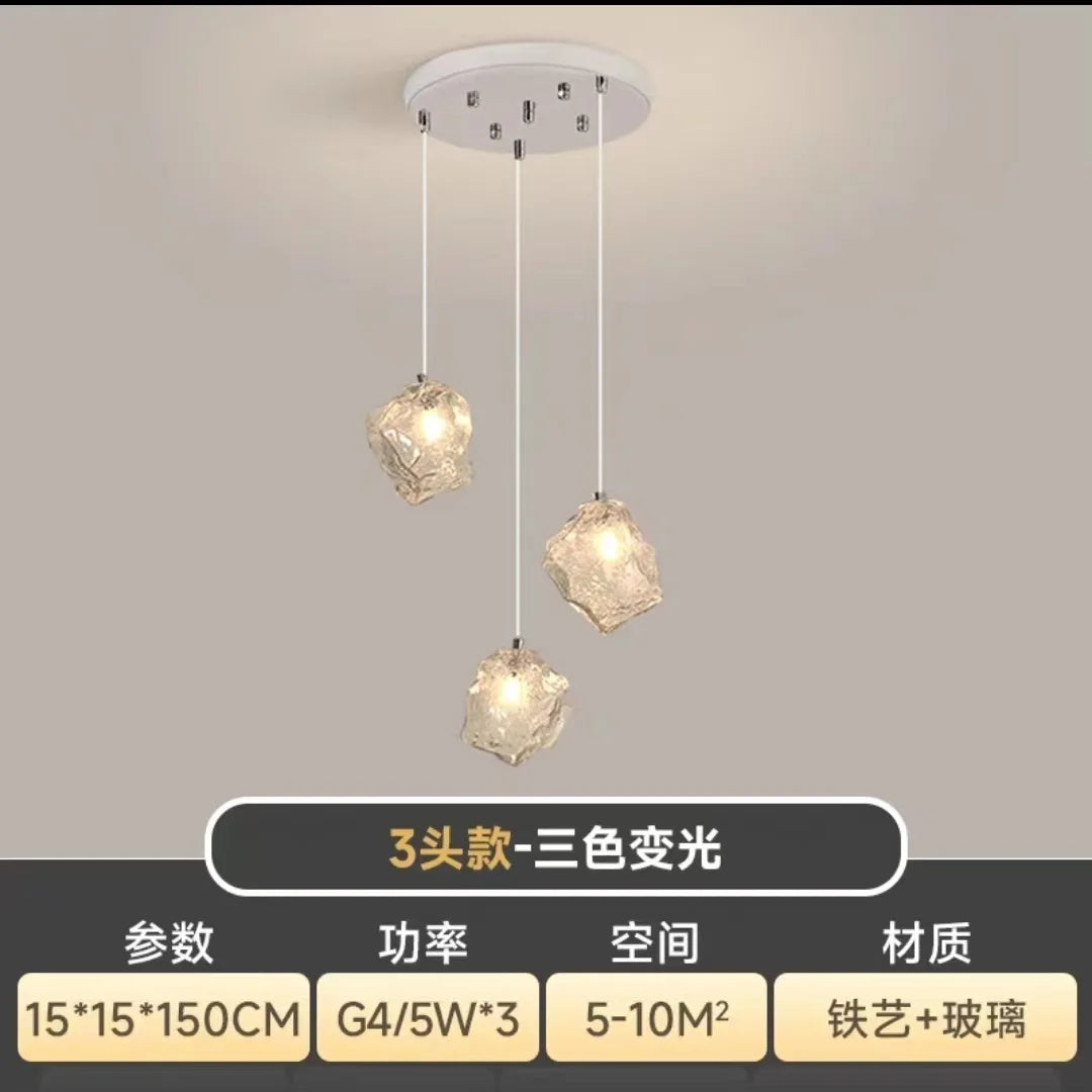 Lámparas colgantes tipo araña cúbicas DecorBites™ para restaurantes, lofts, escaleras, dormitorios y decoración artística.