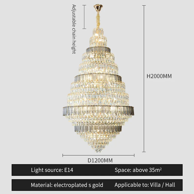 DecorBites™ Crystal Headlight Luxury Lighting for Villa, Hotel, and Restaurant