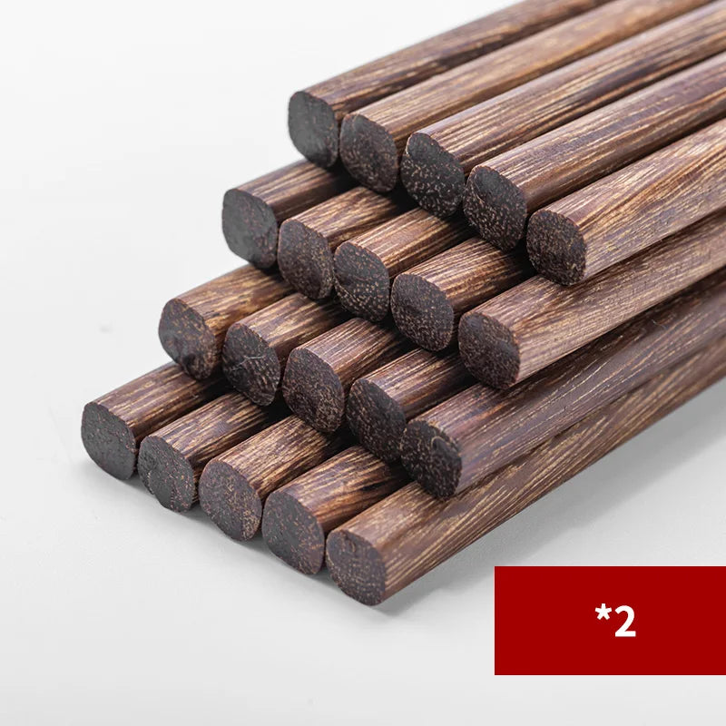 Juego de palillos de madera DecorBites™ para sushi, utensilios de mesa reutilizables para el hogar