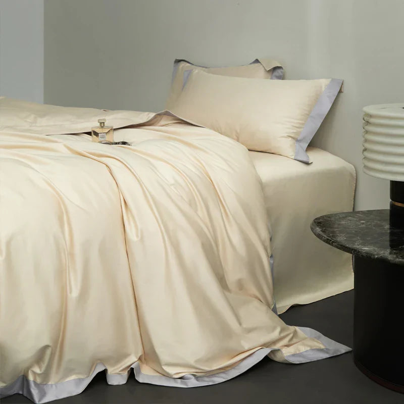 DecorBites™ Egyptian Cotton Hotel Style Bedding Set 1000TC Queen King Duvet Cover Sheet Pillowcases