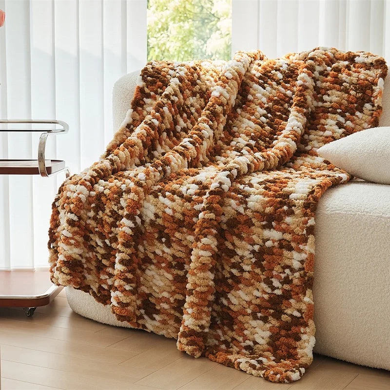 DecorBites™ Knitted Jacquard Blanket Throw 130x160cm 1400g