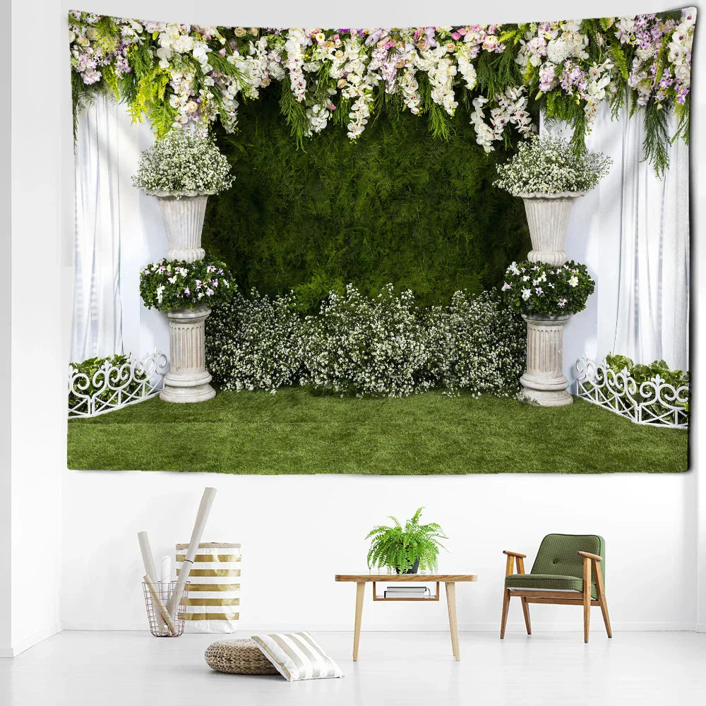 ديكور بايتس™ - ديكور منزلي طبيعي بوهو، لوحة فنية لمناظر طبيعية للحديقة