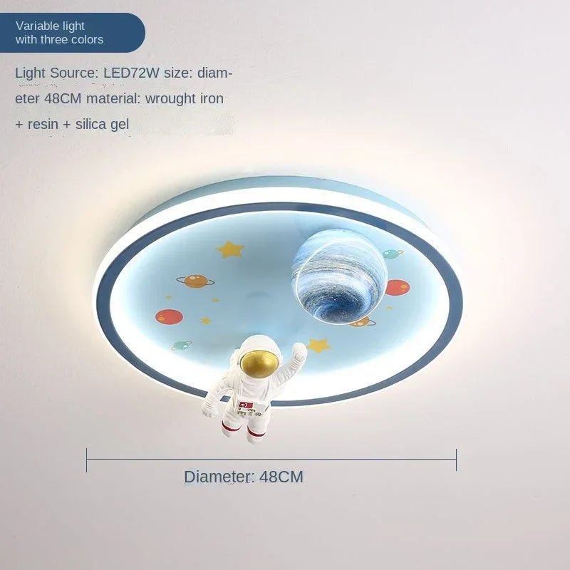 DecorBites™ Blue Space LED Cartoon Chandelier for Kids Room Ceiling Lights disco