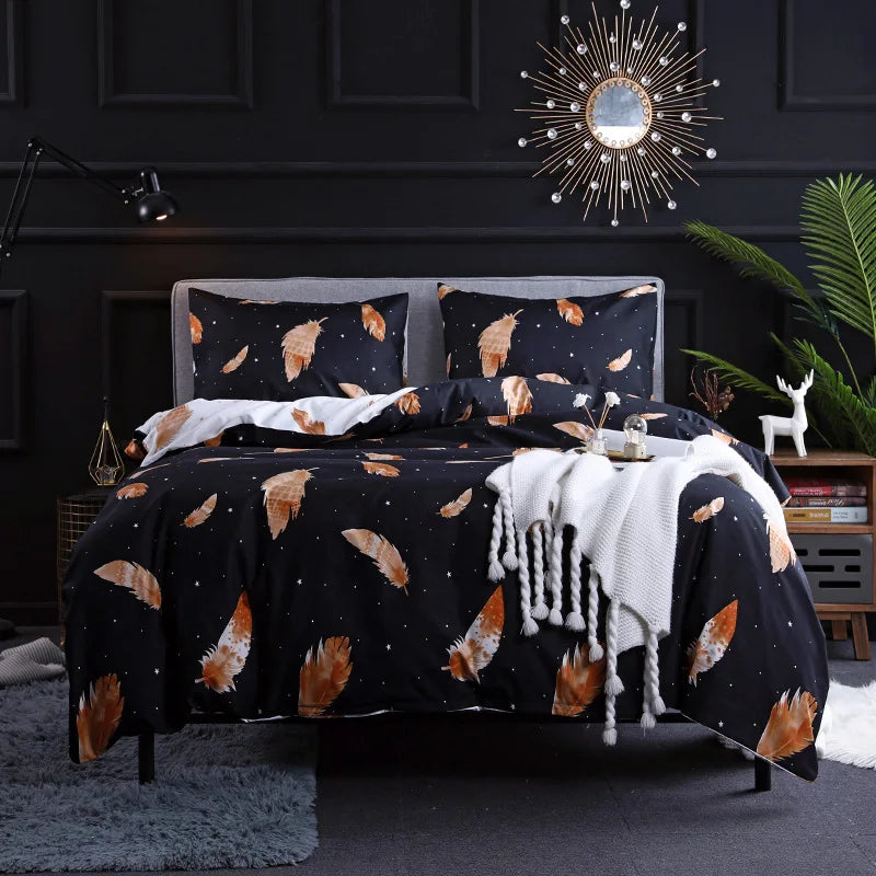 DecorBites™ Leopard Print Duvet Set for Double/Queen/King Size Beds