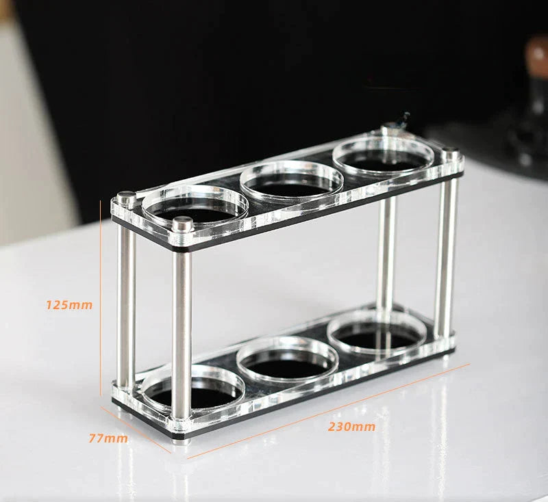 مجموعة رف أدوات القهوة الأكريليكي ومسحوق الضغط من DecorBites™