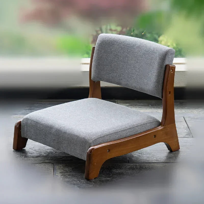 DecorBites™ Legless Tatami Chair with Back Support for Reading & Meditation