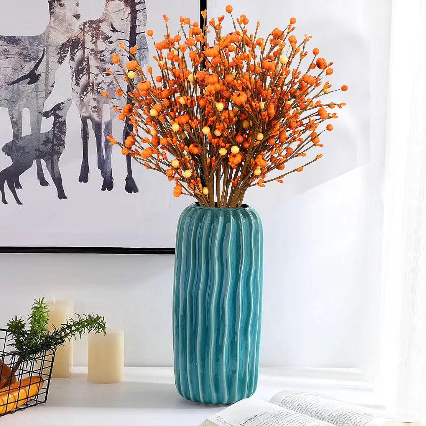 Asger - Artificial Berry Stems Fall Decor Sale Bedroom Decor Fall Home Decor Fall Decor 2023