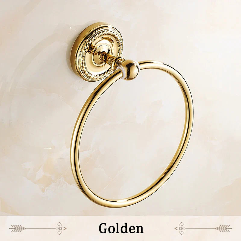 حامل مناشف الحمام DecorBites™ المصنوع من النحاس العتيق والمثبت على الحائط