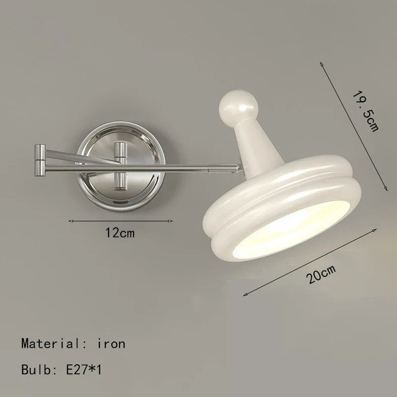 DecorBites™ Iron Wall Light: Modern Rotatable LED Wall Lamp for Bedroom Lighting