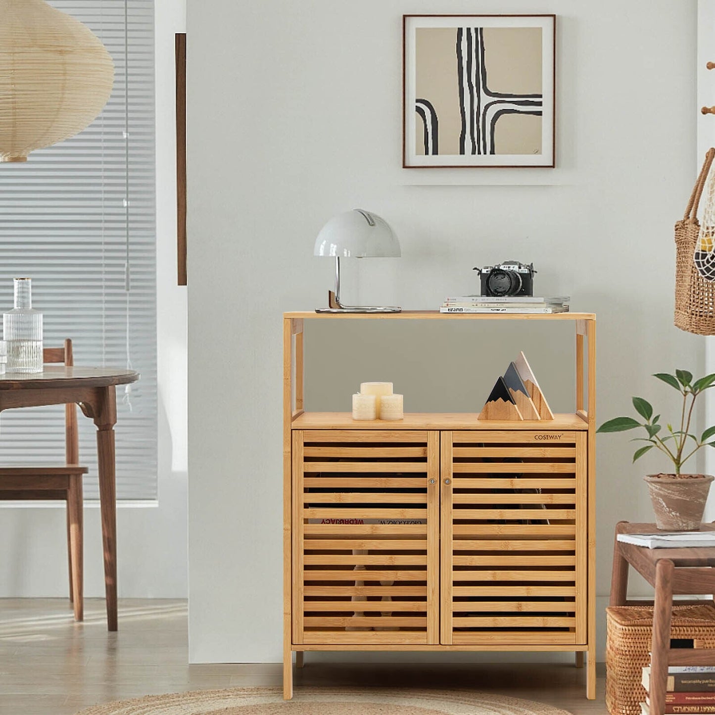 Fredrika - Bamboo Wood Storage Cabinets Bathroom Cabinets